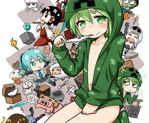 我的世界吃瓜苦力怕头像,我的世界中的另类萌物趣闻  第2张